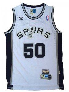 Maillot De Basket San Antonio Spurs David Robinson 50 Engrener Blanc